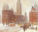 Guy Carleton Wiggins Fifth Avenue At Madison Square painting